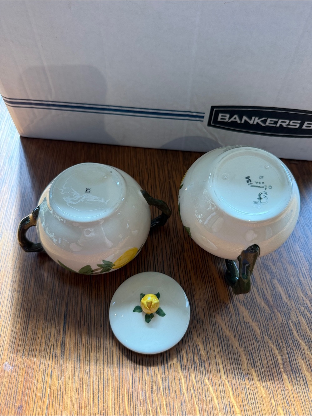 Franciscan Meadow, Rose creamer, and sugar bowl - Picture 5 of 6